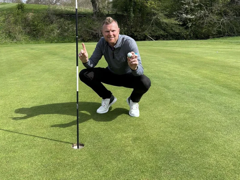 Daniel Wood on green