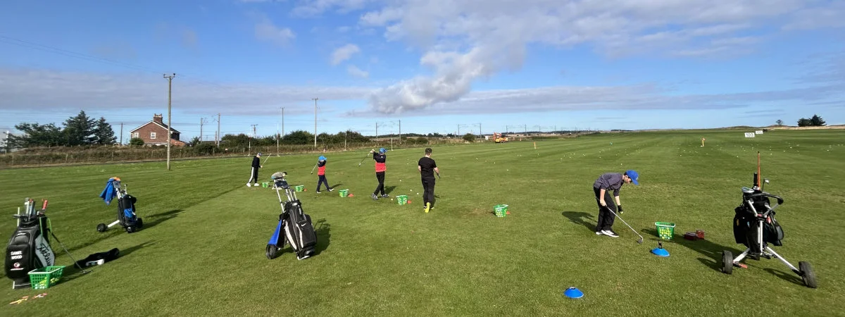 Junior golf coaching at Goswick Golf Club